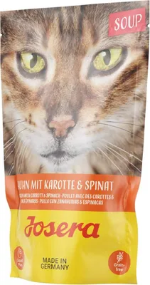 Produktbild von Josera | Katzenfutter |  Soup Huhn mit Karotte & Spinat 16 x 70 g