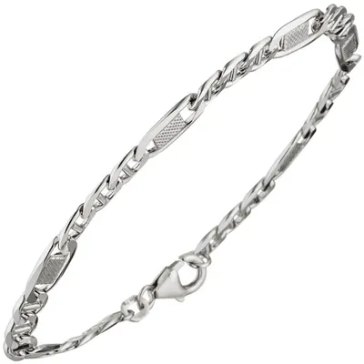 Produktbild von 5,2mm Panzersteg-Armband Armkette Armschmuck aus 925 Silber 19cm