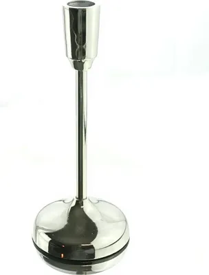 Produktbild von Stabkerzenhalter STYLE Silberfarben 21 cm aus Aluminium