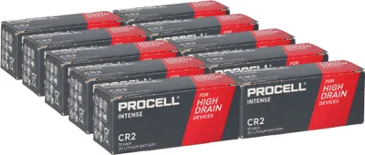 Image de 100x Procell Intense CR2 Pile lithium 3V 920mAh