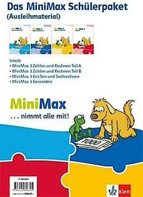 Obrázok produktu pre MiniMax 3. Schülerpaket (4 Themenhefte: Zahlen und Rechnen A, Zahlen und Rechnen B, Größen und Sachrechnen, Geometrie) - Ausleihmaterial Klasse 3