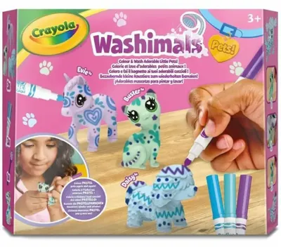 Produktbild von Crayola Washimals 74-7511, Zeichenset für Kinder, 3 Jahr(e), Mehrfarbig