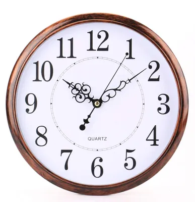 Wandklok 30,5 cm, Retro Vintage, leise, batteriebetrieben