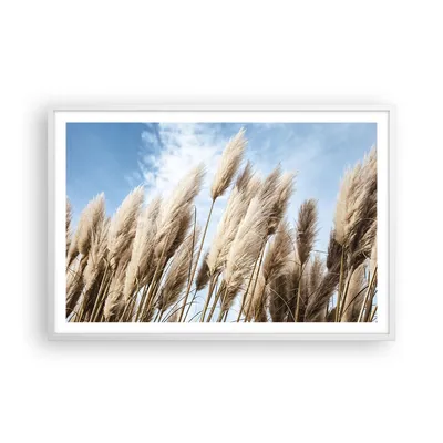 Produktbild von Gerahmtes Poster - Weißer Rahmen - Stock Himmel Boho - 91,5x61 cm - Wand Bild - Wanddeko - Wandbilder - Kunstposter - Wandposter - Bilderrahmen - Bilder - Kunstdruck - Wanddekoration - P2WAA91x61-4426