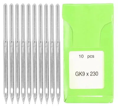 Obrázok produktu pre Ihly na šijací stroj, 10 kusov, oceľ, typ GK9*230, dĺžka 5 cm
