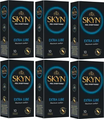 Produktbild von 60 Stück Kondome SKYN Extra Lube Extra Feucht Latexfrei Gefühlsecht 53mm Breite