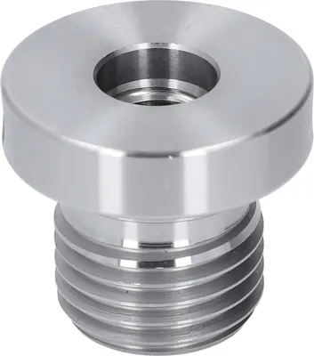 Produktbild von Spindeladapter für Drehbank-Spindelstock, 33 mm Außengewinde, 18 mm Innengewinde, Futtereinsatzadapter für die Holzbearbeitung