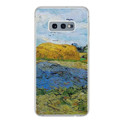 Produktbild von MuchoWow® Handyhülle Schutzhülle Hülle für Samsung Galaxy S10e Heuballen unter einem regnerischen Himmel - Vincent van Gogh Silikon Softcase Handy Hülle - Handy