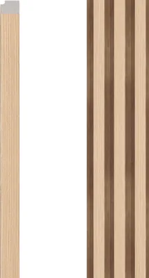 Obrázok produktu pre VOX Linerio L-Line Prírodný (Natural) – Pravá zakončovacia lišta R-TRIM k lamelám | 265 cm | Vodoodolná, Akustická