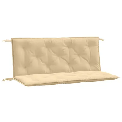 Obrázok produktu pre vidaXL Vankúše na záhradné lavice 2 ks. Melange béžová 120x50x7 cm Látka