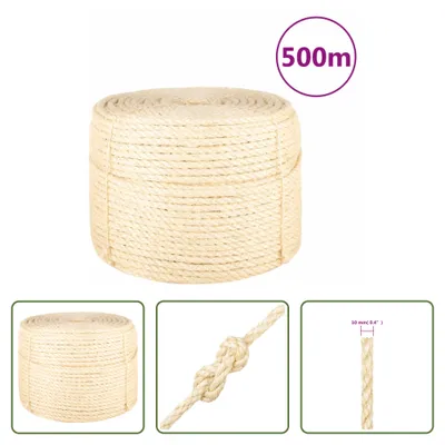 Obrázok produktu pre The Living Store Lano 100% sisal 10 mm 500 m