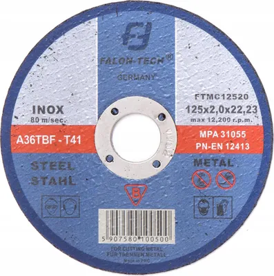 Immagine prodotto di Disco Inox 125X2Mm Per Taglio Metallo Acciaio Ferro Inox 125Mm 2Mm