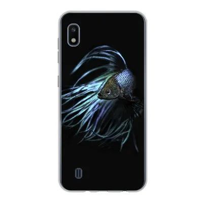 Produktbild von MuchoWow® Handyhülle Schutzhülle Hülle für Samsung Galaxy A10 Fisch - Schwanz - Schwarz Silikon Softcase Handy Hülle - Schutzhülle