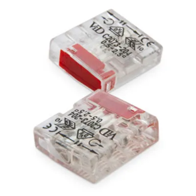 Zdjęcie produktu dla Zaciski wtykowe Liczba przewodów: 4, 0,5 - 2,5 mm², 100 sztuk
