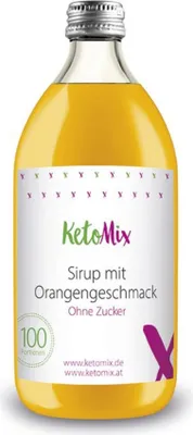 Image de KetoMix Sirop aromatisé à l'orange sans sucres | 100 portions, 500 ml