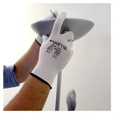 Produktbild von 240 Paar Nylon-Handschuhe mit PolyurethanFingerkuppenbeschichtung, Größe 6