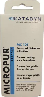 Produktbild von KATADYN Micropur Classic MC 10T - Trinkwasser Konservierung Silberionen - 40 Tabletten - 1T/10L