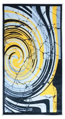 Teppich 80x150 cm, Gelb, Polyester, maschinenwaschbar