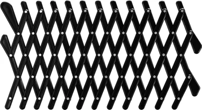 Produktbild von Fudajo Hundeschutzgitter für Autofenster 17,7 x 24 cm, ausziehbares Lüftungsgitter, Frischluftgitter für Haustiere, Fenstergitter schwarz, Gitter für Autos