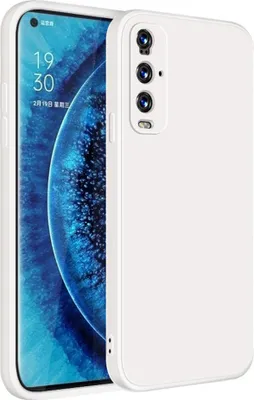 Produktbild von OPPO Find X2 Hülle, LaimTop Slim Liquid Silikon Gel Gummi Schutzhülle für OPPO Find X2 Weiß
