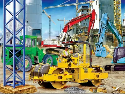 Produktbild von 10986 - Grossbaustelle, 100 Teile XXL Puzzle