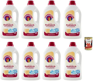 Produktbild von Chanteclair Lavatrice Marseille-Duft Detersivo Liquido - Flüssigwaschmittel für die Waschmaschine - Waschmittel Formel mit Entfetter 28 Wäschen 8x 1260ml + Italian Gourmet polpa 400g