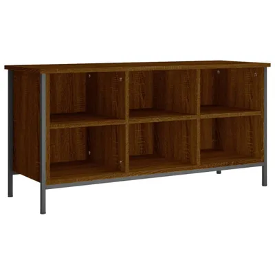 Zdjęcie produktu dla vidaXL Stojak na buty brązowy dąb 100x35x50 cm materiał drewnopochodny