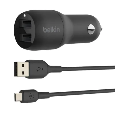 Zdjęcie produktu dla Belkin CCE002BT1MBK, Automatyczna, Zapalniczka, 1 m, Czarny