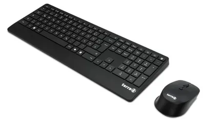 Produktbild von TERRA Desktop 4000 Wireless AES [DE] USB black Copilot Tastatur+Maus, QWERTZ, 105 Tasten,