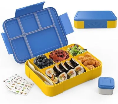 Produktbild von Kinderlunchbox - 1300 ml - 5-teilig - Blauw