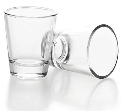 Shotgläser 42,5 ml, 2er-Set, schwerer Boden, klar