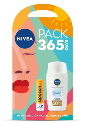 Productafbeelding van Sun Onzichtbare Dagcrème SPF50 + Liposan SPF50, verpakking met 2 stuks