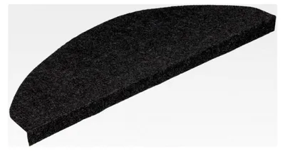 Produktbild von Selbstklebende Stufenmatten 30 Stück Schwarz 65x22,5x3,5 cm, Treppenmatten, Teppich für Treppenstufen, Treppenteppich, Teppichauflagen für Treppen
