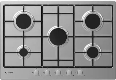 Immagine prodotto di Candy Timeless CHW7X Piano Cottura da Incasso Gas 4 Fornelli Acciaio Inossidabile