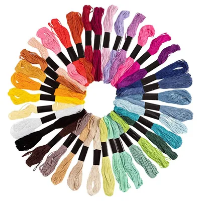 Image de Set de fils à broder "Couleurs assorties", 42 pièces
