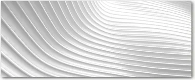 Produktbild von Tulup® Glas-Bild Wandbild aus Glas - 125x50 - Wandkunst - Wandbild hinter gehärtetem Sicherheitsglas - Dekorative Wand für Küche & Wohnzimmer  - Kunst: modern & klassisch - Abstrakte Linien - Weiß