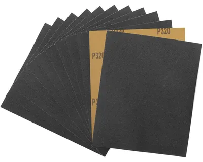 Obrázek produktu pro Brusný papír, zrnitost 320, rozměry 230x280 mm, pro mokré i suché použití, 15 kusů