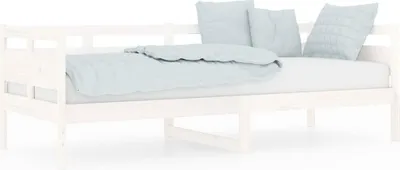 Produktbild von vidaXL Tagesbett Weiß Massivholz Kiefer 80x200 cm