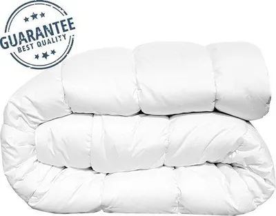 Obrázek produktu pro Uniqoos® Celoroční přikrývka, 400 g – 200×200 cm, bílá, pro velké dvojlůžko, s měkkým mikrovláknovým potahem a dutým vláknem