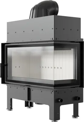 Produktbild von Kamineinsatz aus Stahl KRATKI FLOKI L rechts 12 kW Ø 200