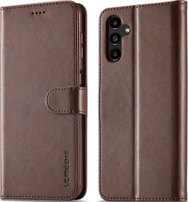 Produktbild von Samsung Galaxy A13 5G Hülle, Klapphüllen Brieftasche Leder Magnetverschluss Ständer Schutzhülle für Galaxy A13 5G Braun