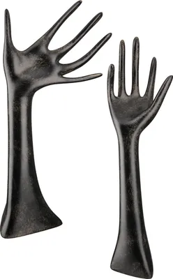 Produktbild von Gilde Schmuckhand, Kunstharz, braun, L. 8.5 cm, B. 9 cm, H. 31 cm 37634 4063387376348 2 Stück (2-fach sortiert)