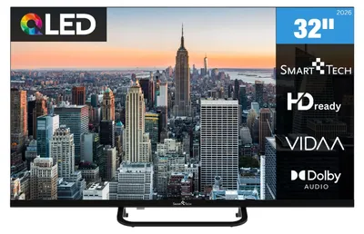 Produktbild von Smart Tech 32QV02V QLED Fernseher 40 Zoll Smart TV VIDAA HD ready Auflösung und Triple-Tuner (2026)