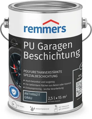 Produktbild von Remmers PolyurethanGaragenbeschichtung anthrazit 2,5 l, Beton- und Bodenfarbe