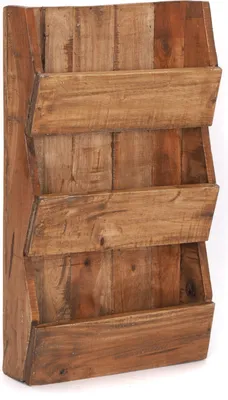 Obrázek produktu pro ZEITUNGSREGAL "NEWS 60" | Mahagon, 60x38x11cm (VxBxT) | Wandregal