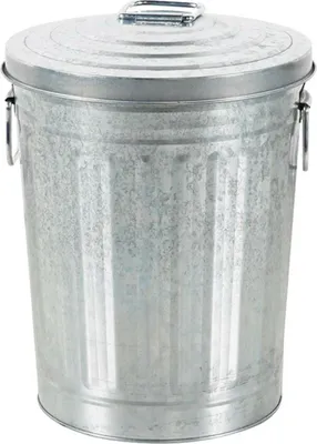 Produktbild von Linder Exclusiv Verzinkter Abfalleimer mit Deckel 20l