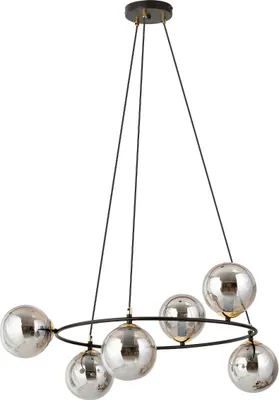 Zdjęcie produktu dla Lampa wisząca żyrandol AZURA 6 BL GRAFIT Emibig 1294/6