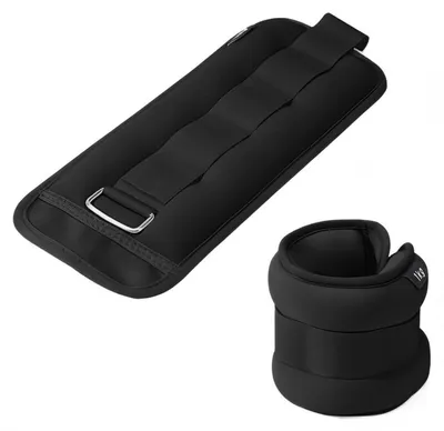 Image de Manchettes de poids réglables pour les pieds et les poignets, de 1 à 5 kg par paire