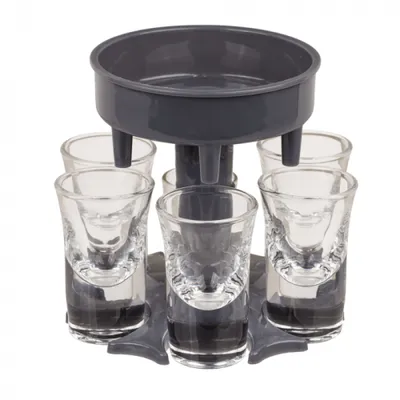 Zdjęcie produktu dla Dozownik Alkoholu do Shotów + 6 Kieliszków