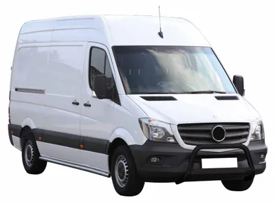 Image de Pare-buffle Avant pour Mercedes Sprinter 2013-2018 63 mm en Acier Noir